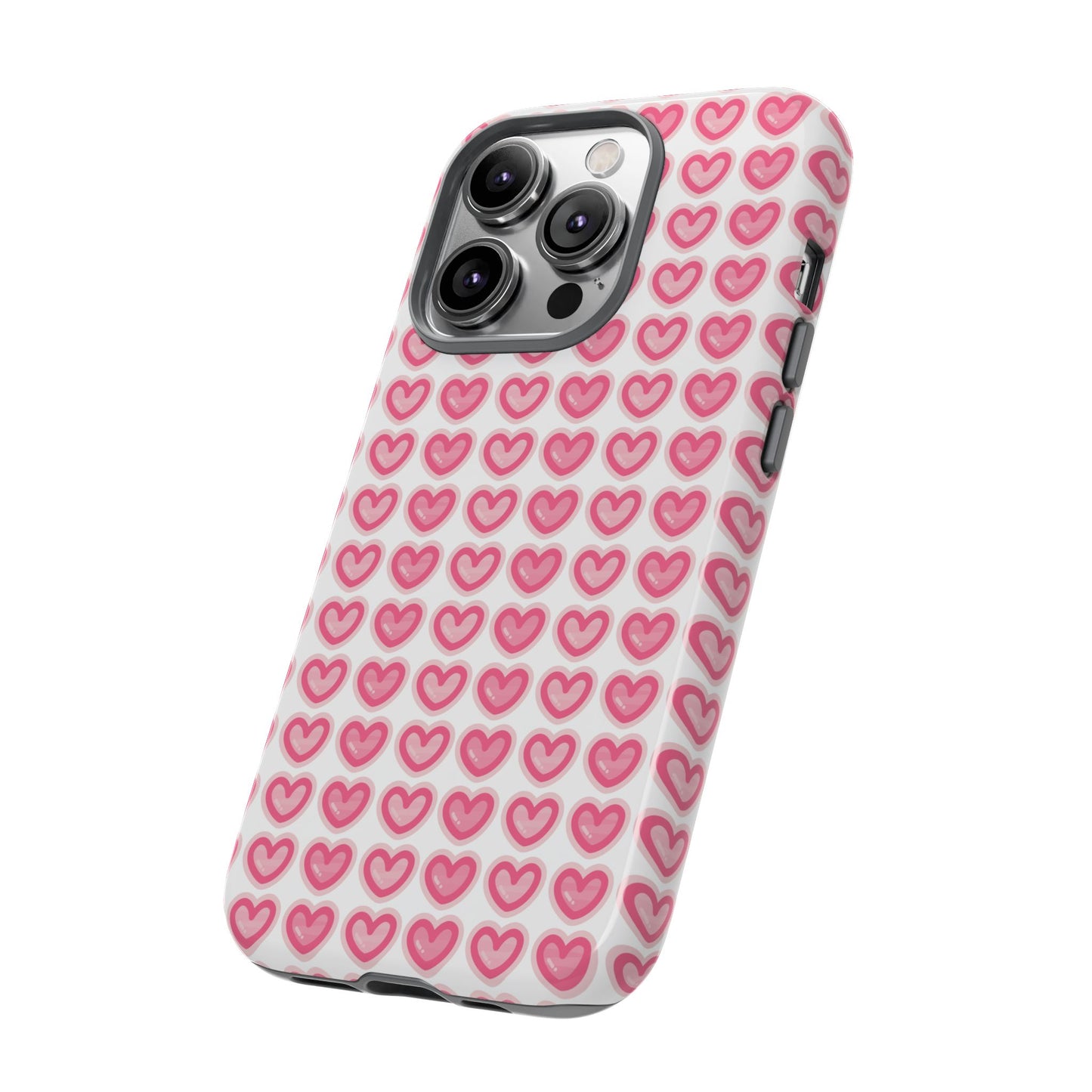 Hearts Pattern - Tough Cases iPhone Samsung Google Pixel