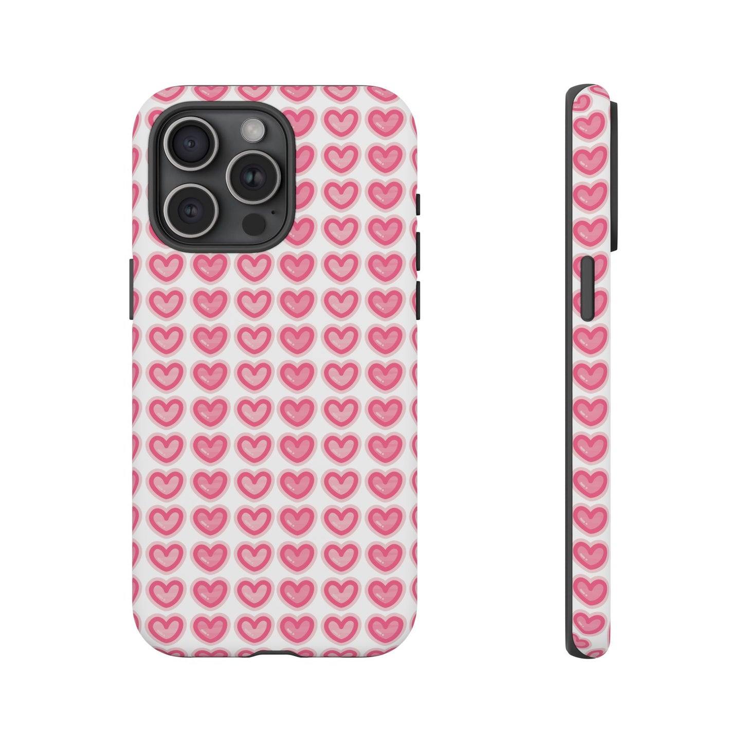 Hearts Pattern - Tough Cases iPhone Samsung Google Pixel