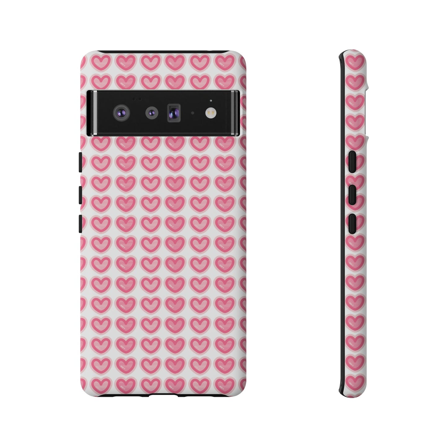 Hearts Pattern - Tough Cases iPhone Samsung Google Pixel