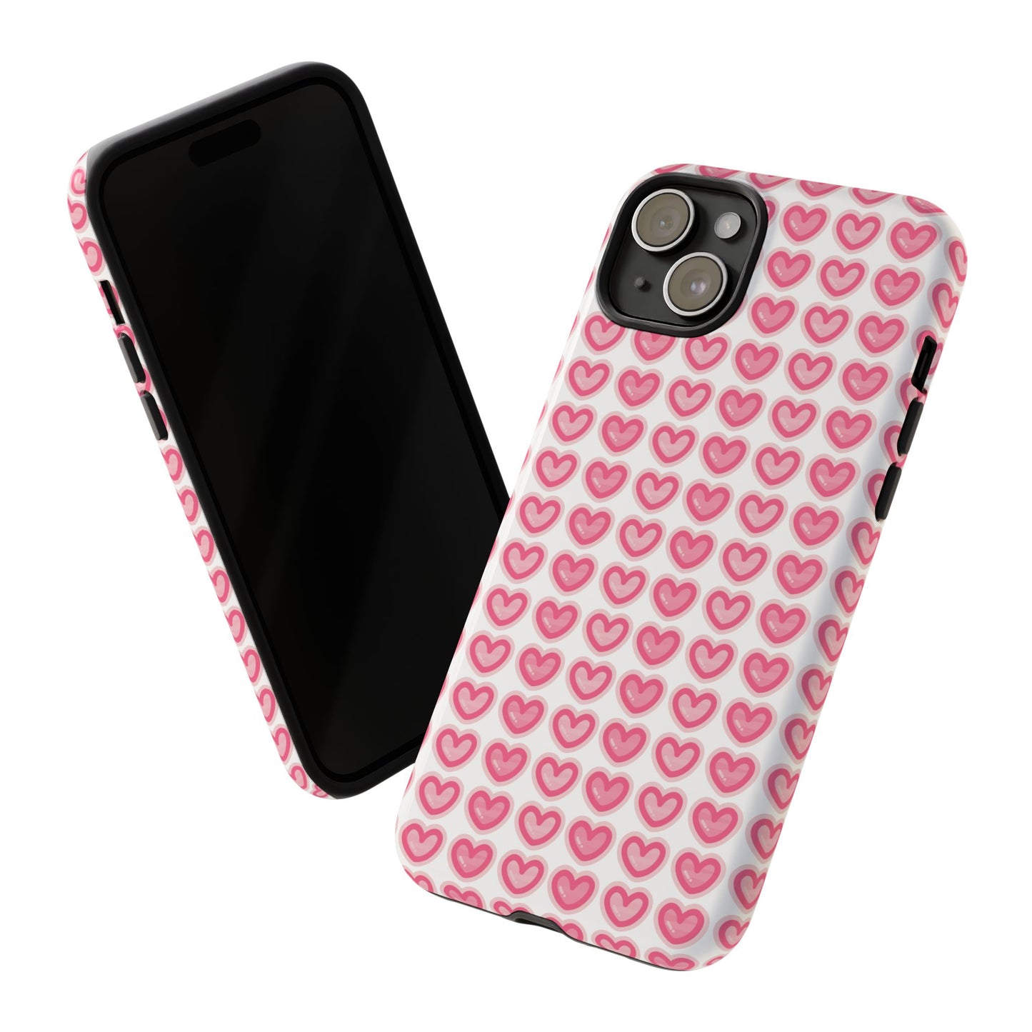 Hearts Pattern - Tough Cases iPhone Samsung Google Pixel