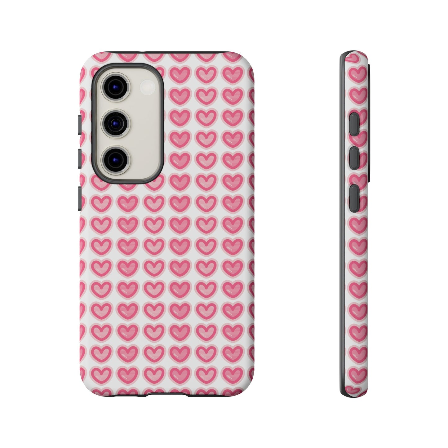 Hearts Pattern - Tough Cases iPhone Samsung Google Pixel