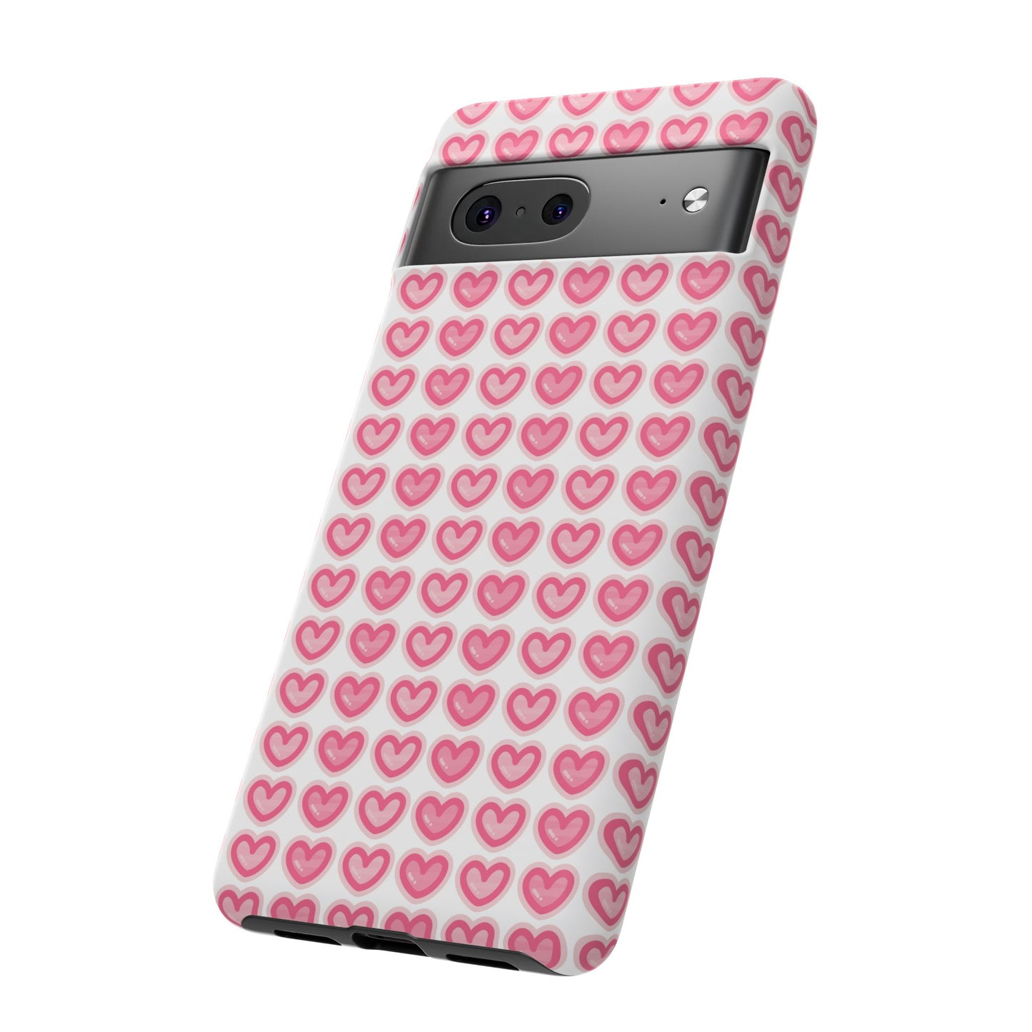 Hearts Pattern - Tough Cases iPhone Samsung Google Pixel