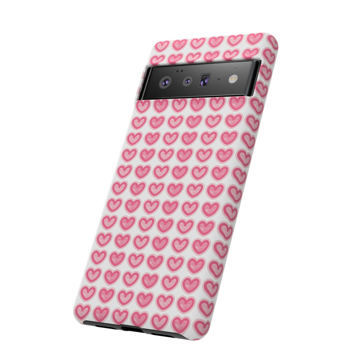 Hearts Pattern - Tough Cases iPhone Samsung Google Pixel