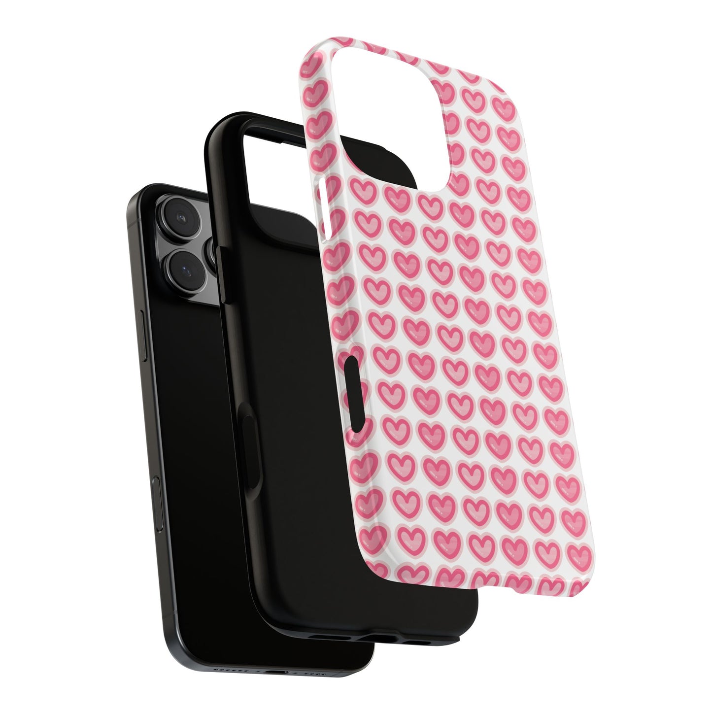 Hearts Pattern - Tough Cases iPhone Samsung Google Pixel