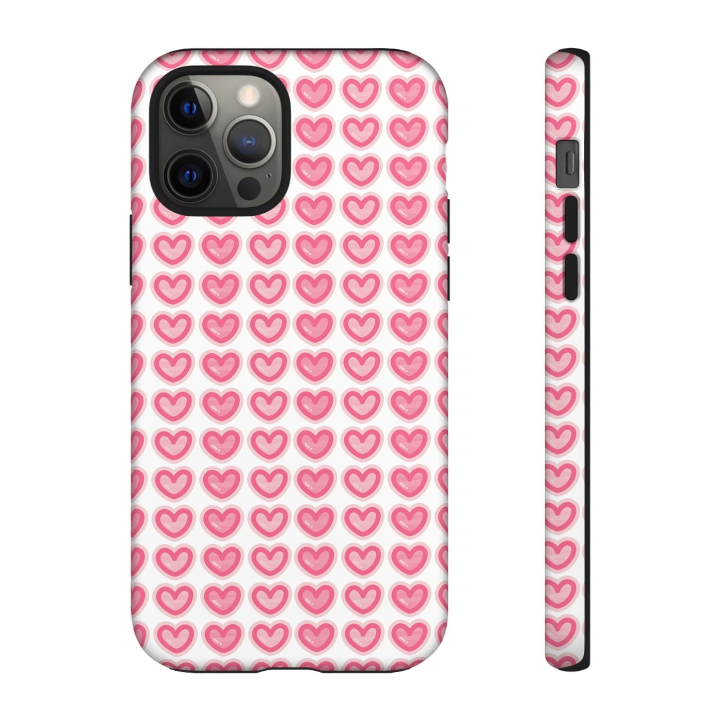 Hearts Pattern - Tough Cases iPhone Samsung Google Pixel
