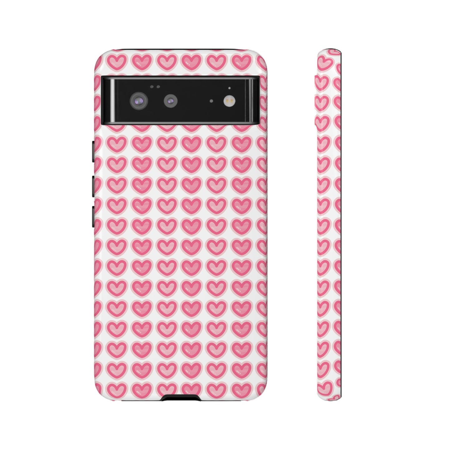 Hearts Pattern - Tough Cases iPhone Samsung Google Pixel