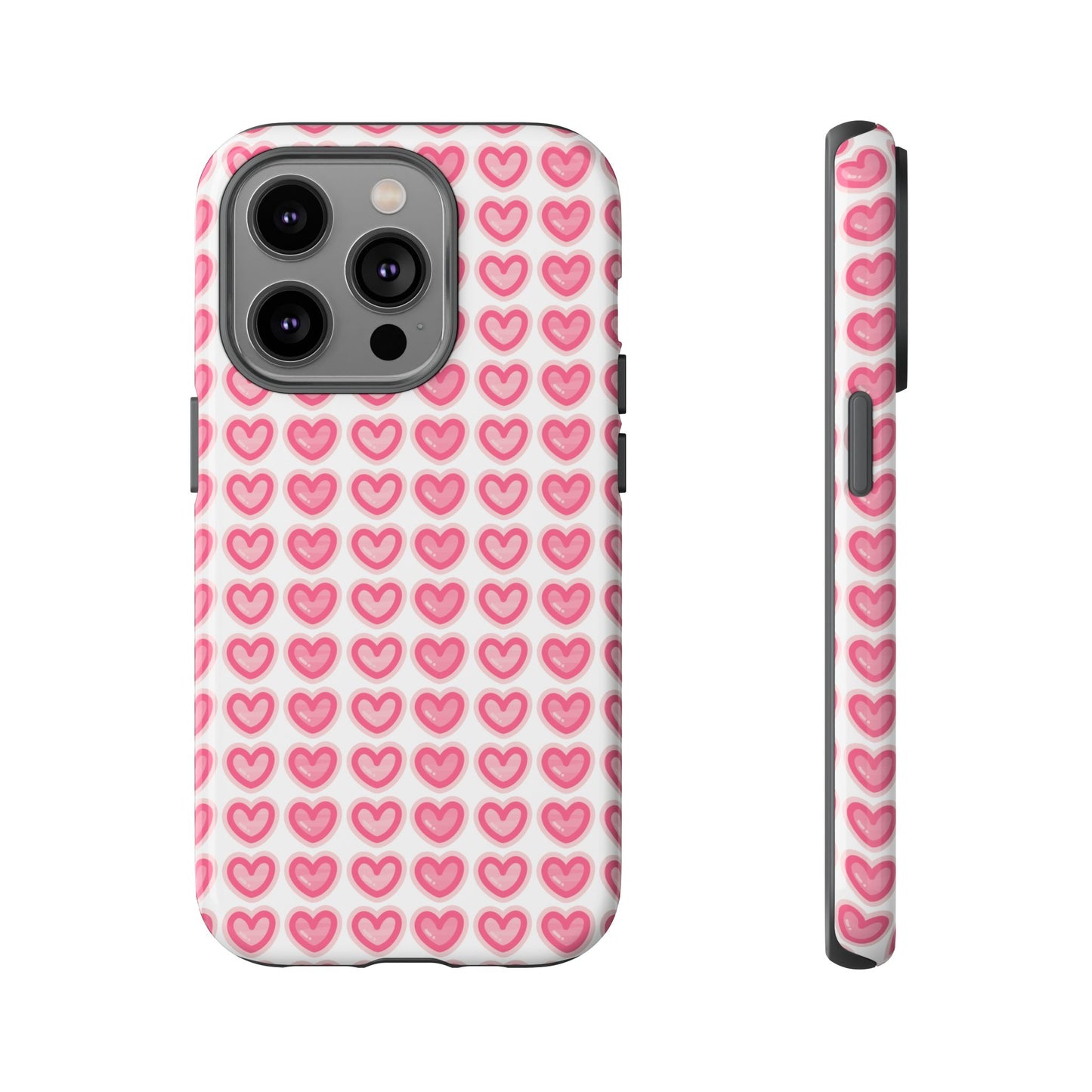 Hearts Pattern - Tough Cases iPhone Samsung Google Pixel