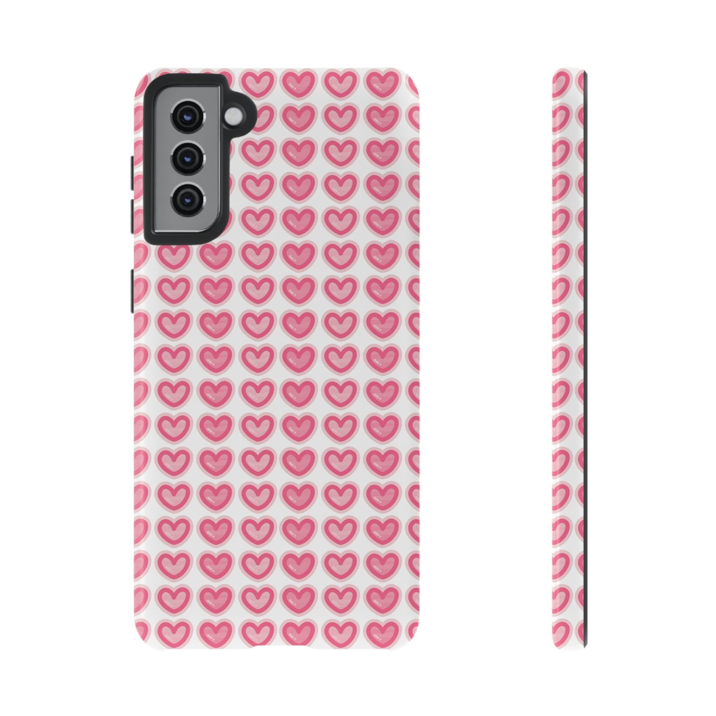 Hearts Pattern - Tough Cases iPhone Samsung Google Pixel
