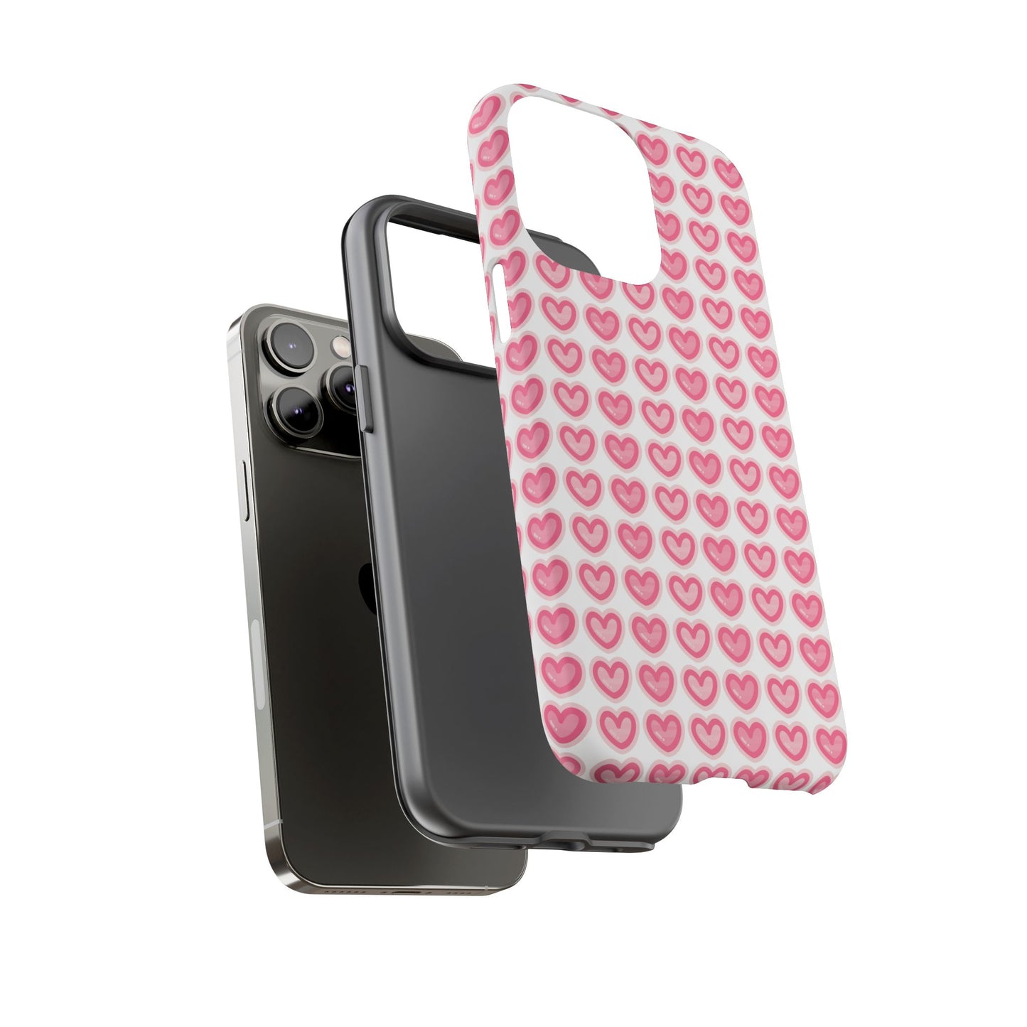 Hearts Pattern - Tough Cases iPhone Samsung Google Pixel