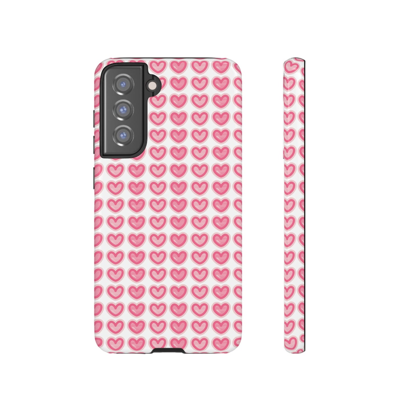 Hearts Pattern - Tough Cases iPhone Samsung Google Pixel
