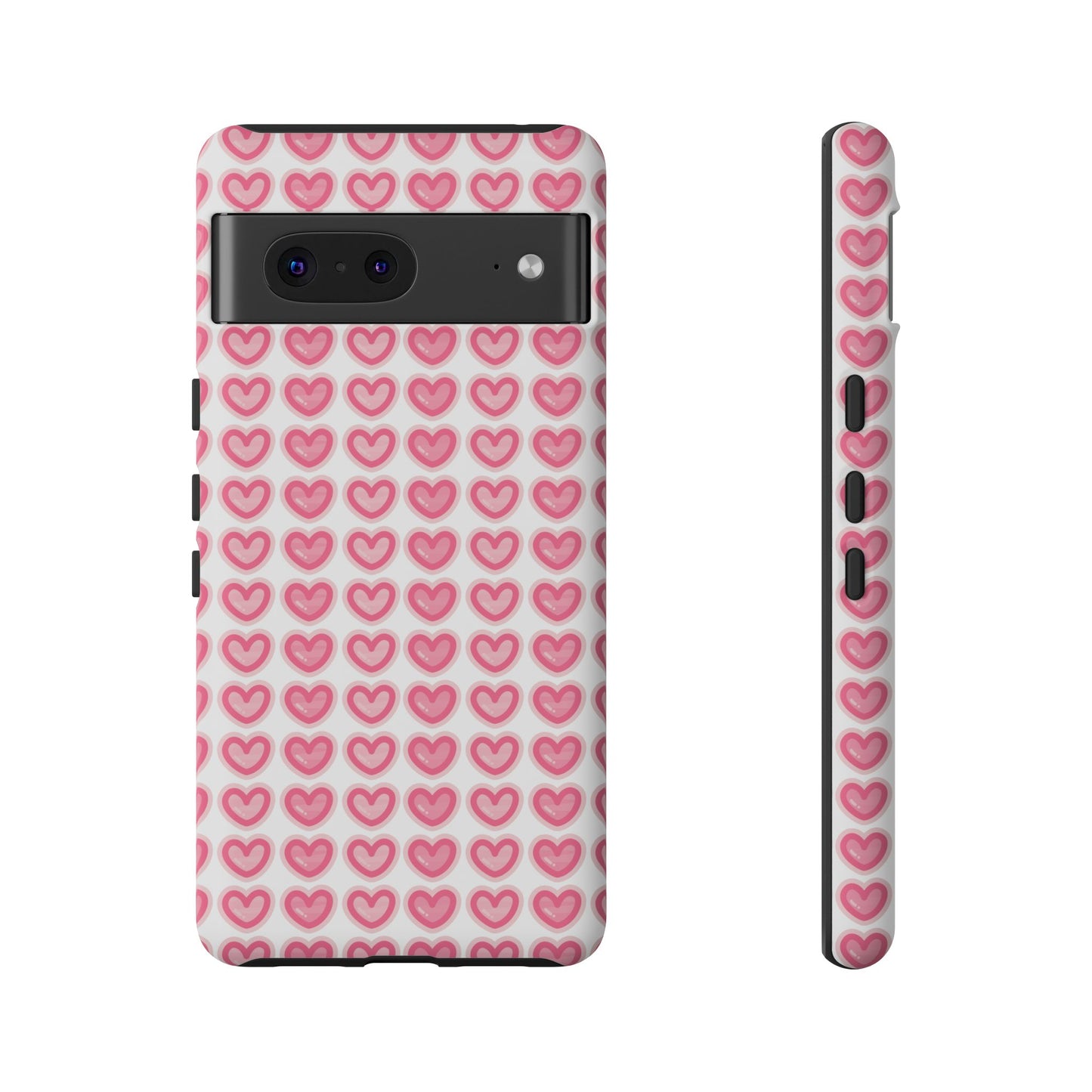 Hearts Pattern - Tough Cases iPhone Samsung Google Pixel