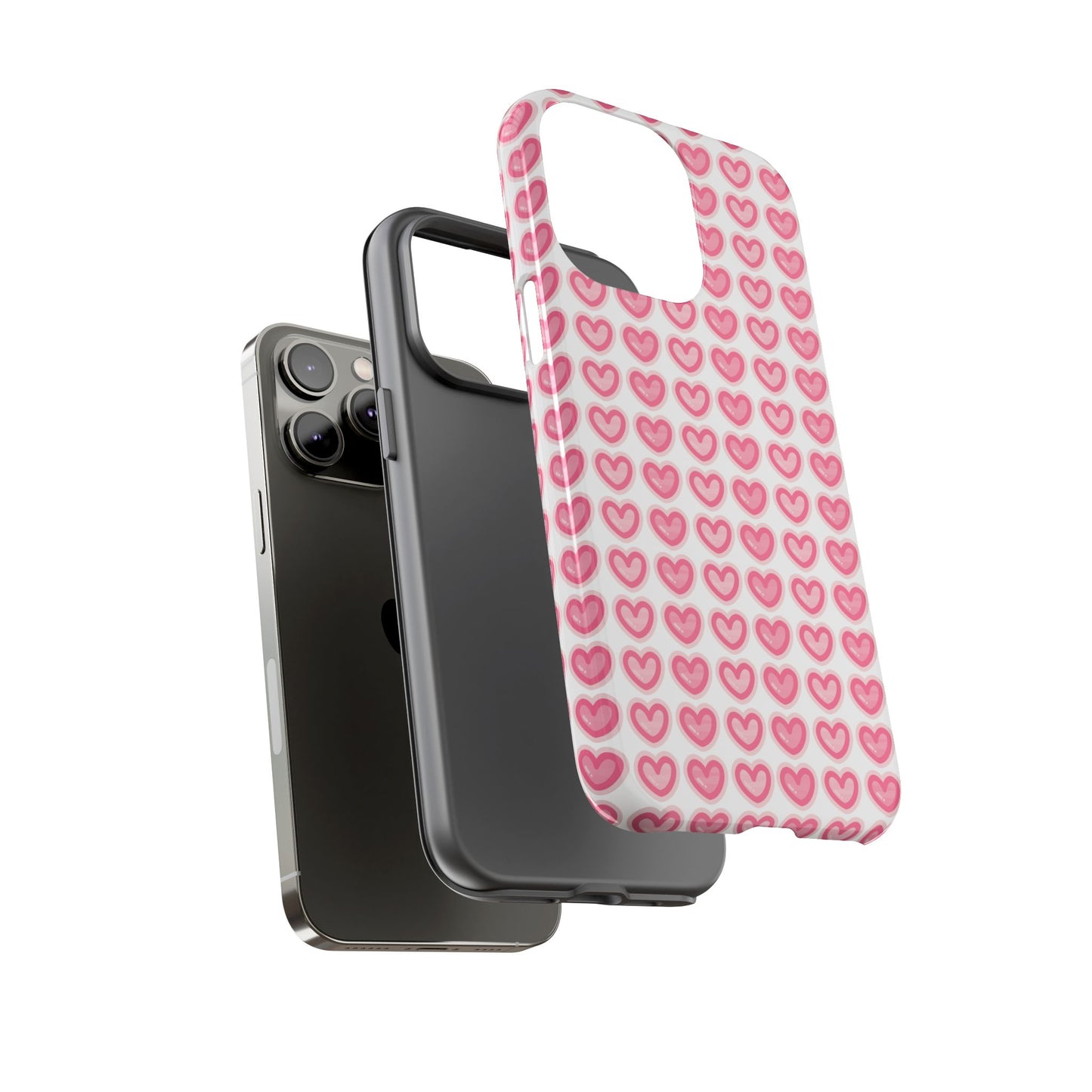 Hearts Pattern - Tough Cases iPhone Samsung Google Pixel