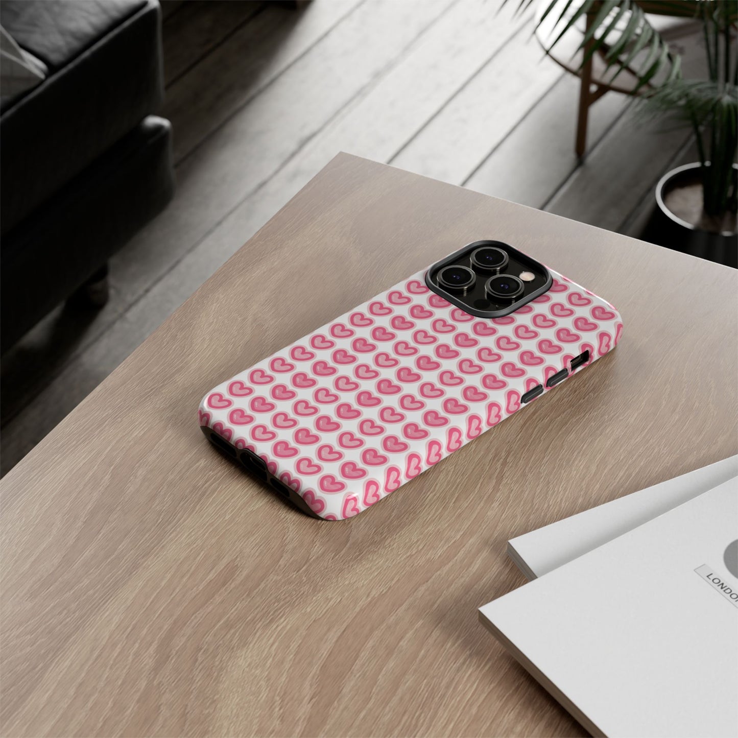 Hearts Pattern - Tough Cases iPhone Samsung Google Pixel
