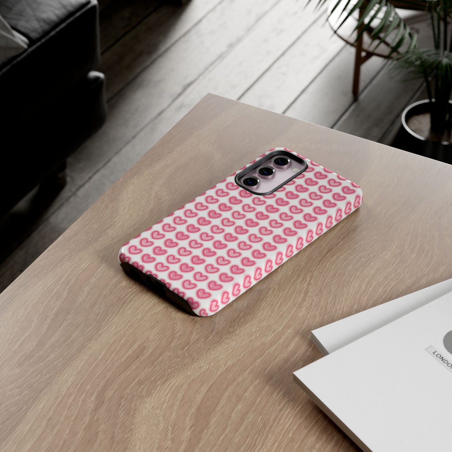 Hearts Pattern - Tough Cases iPhone Samsung Google Pixel