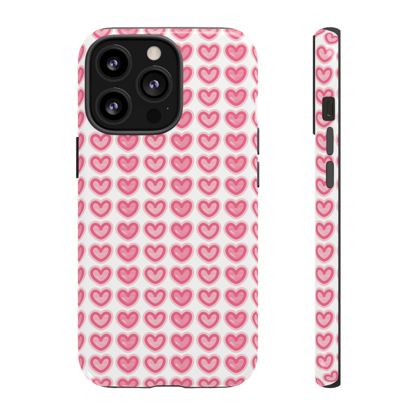 Hearts Pattern - Tough Cases iPhone Samsung Google Pixel