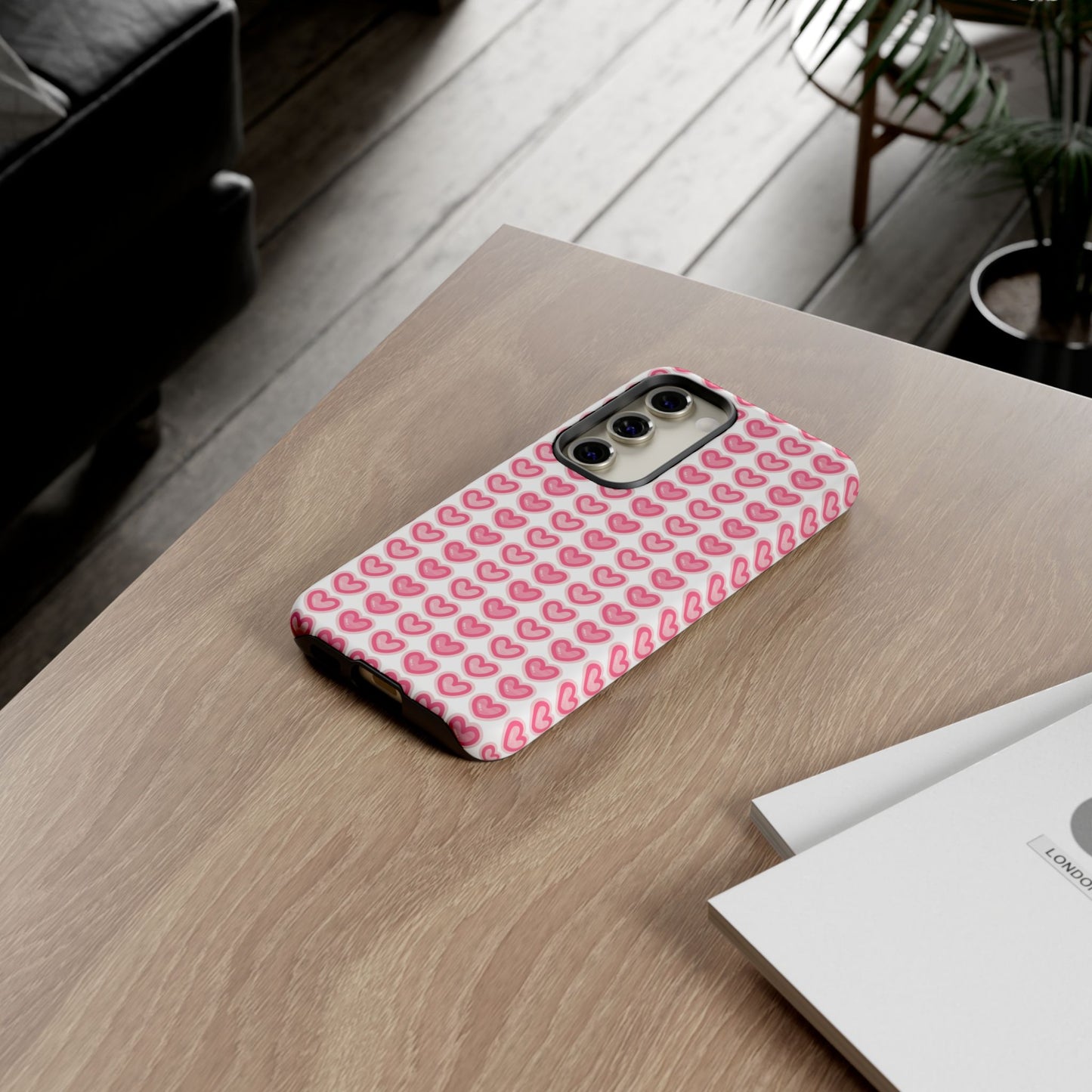 Hearts Pattern - Tough Cases iPhone Samsung Google Pixel