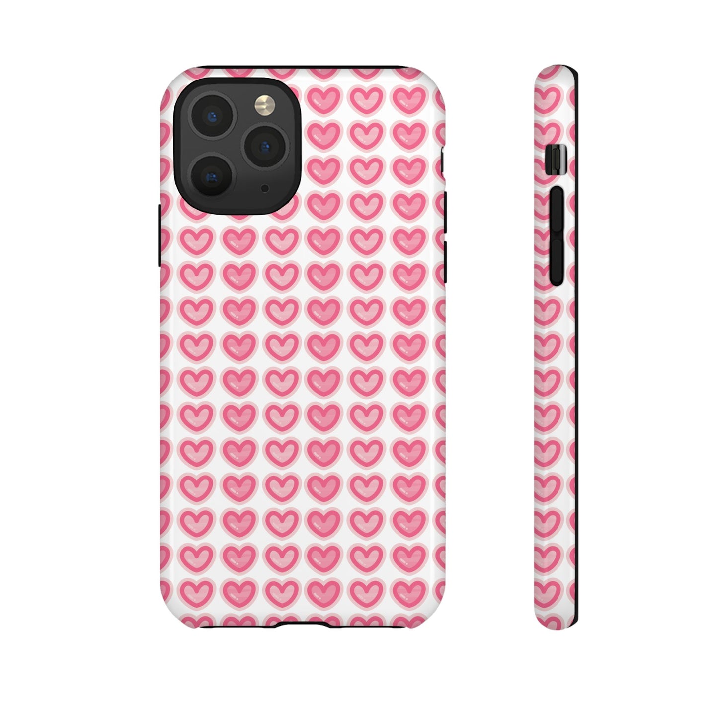 Hearts Pattern - Tough Cases iPhone Samsung Google Pixel
