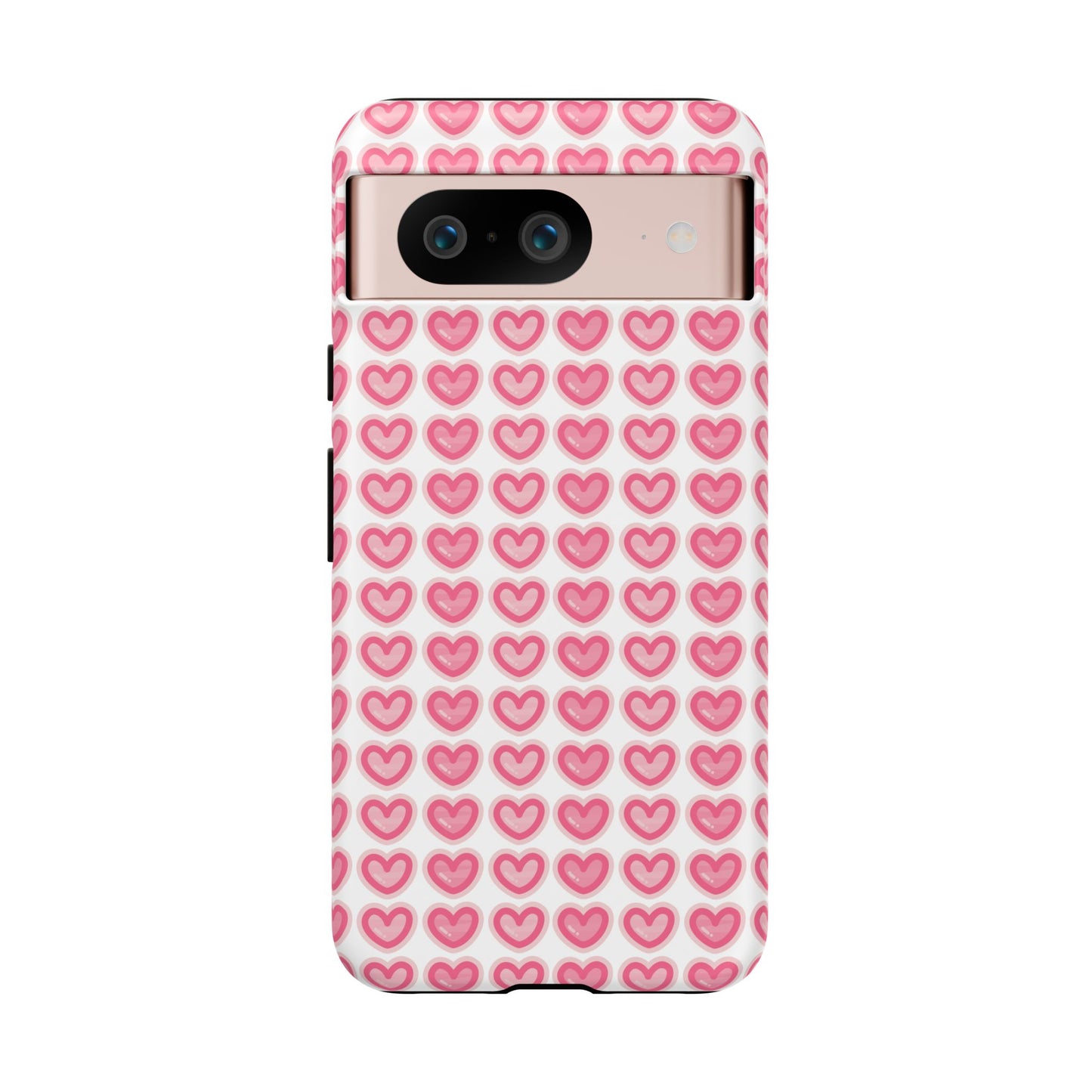 Hearts Pattern - Tough Cases iPhone Samsung Google Pixel