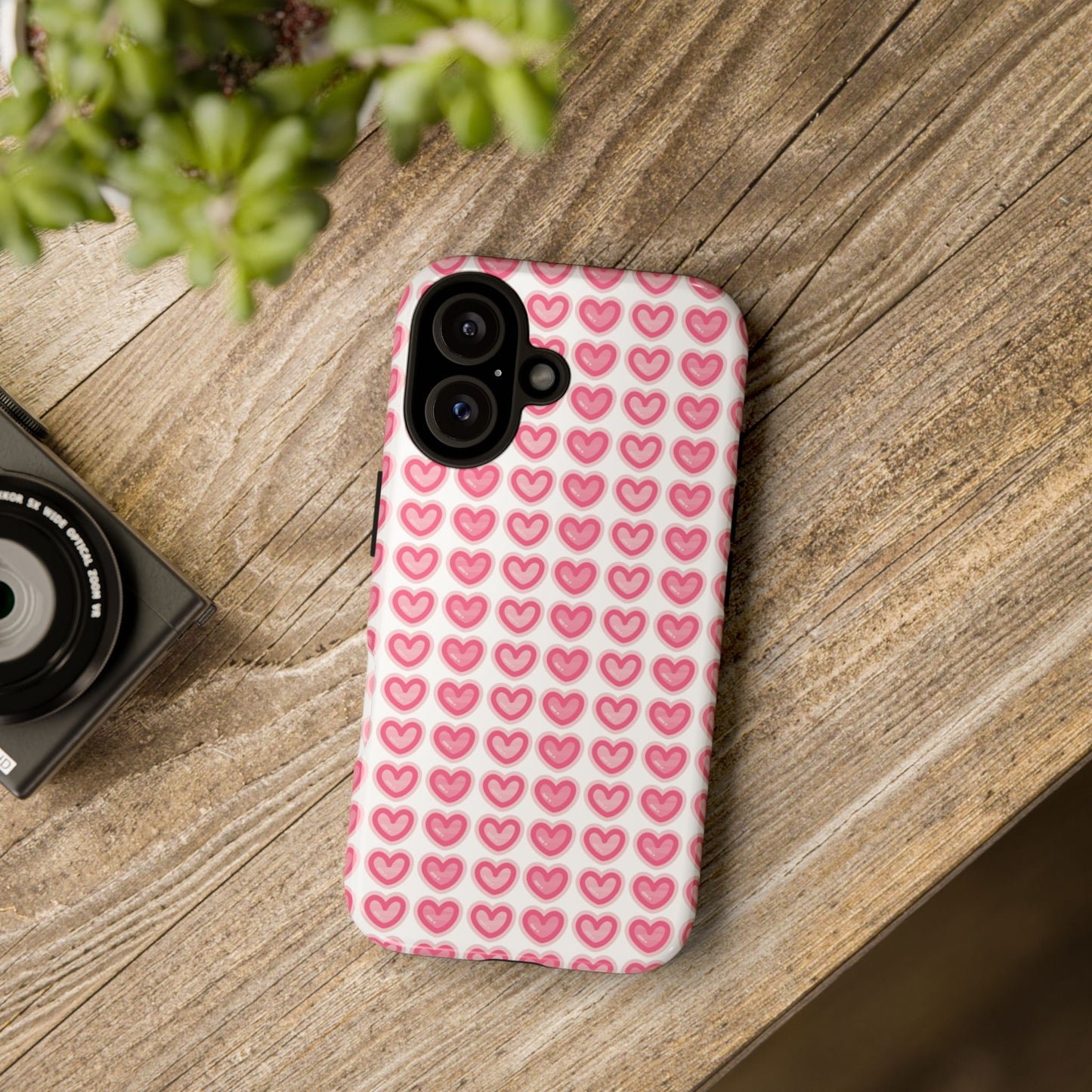 Hearts Pattern - Tough Cases iPhone Samsung Google Pixel