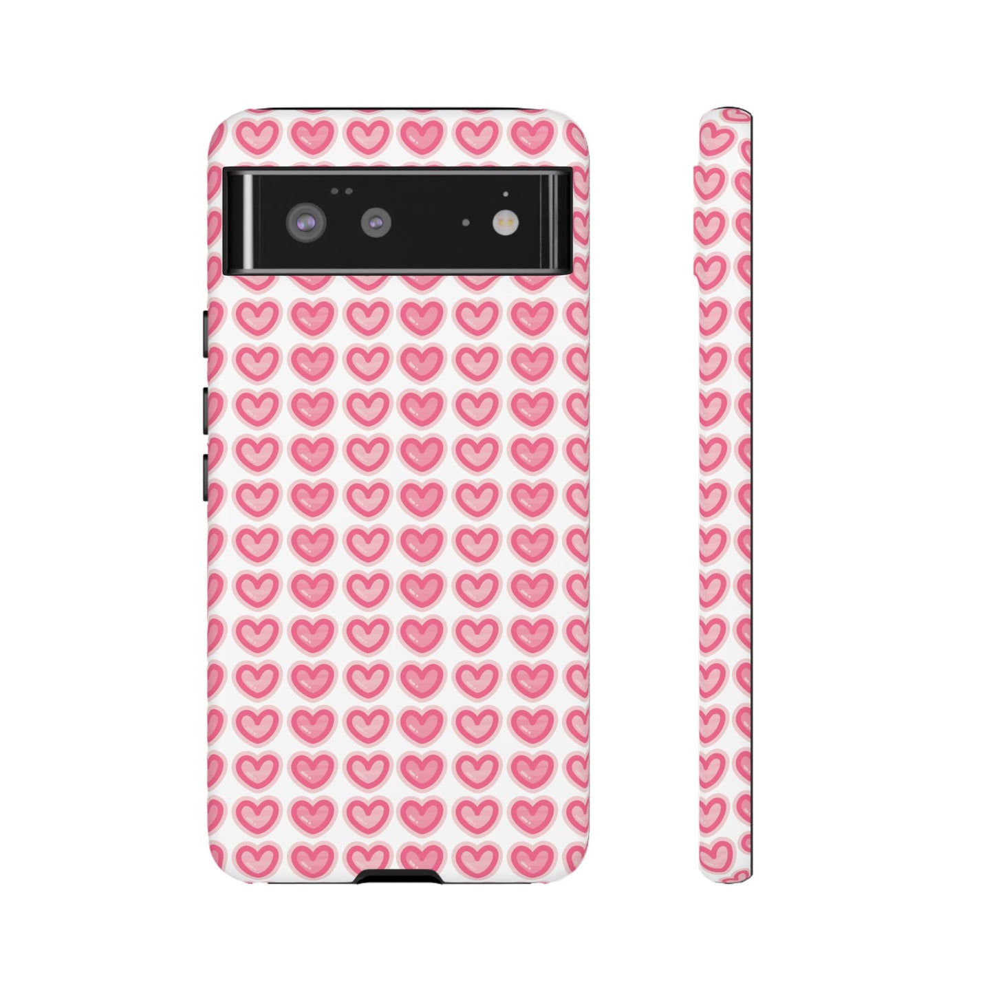 Hearts Pattern - Tough Cases iPhone Samsung Google Pixel