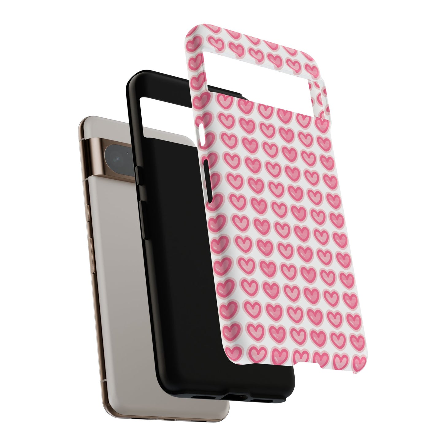 Hearts Pattern - Tough Cases iPhone Samsung Google Pixel
