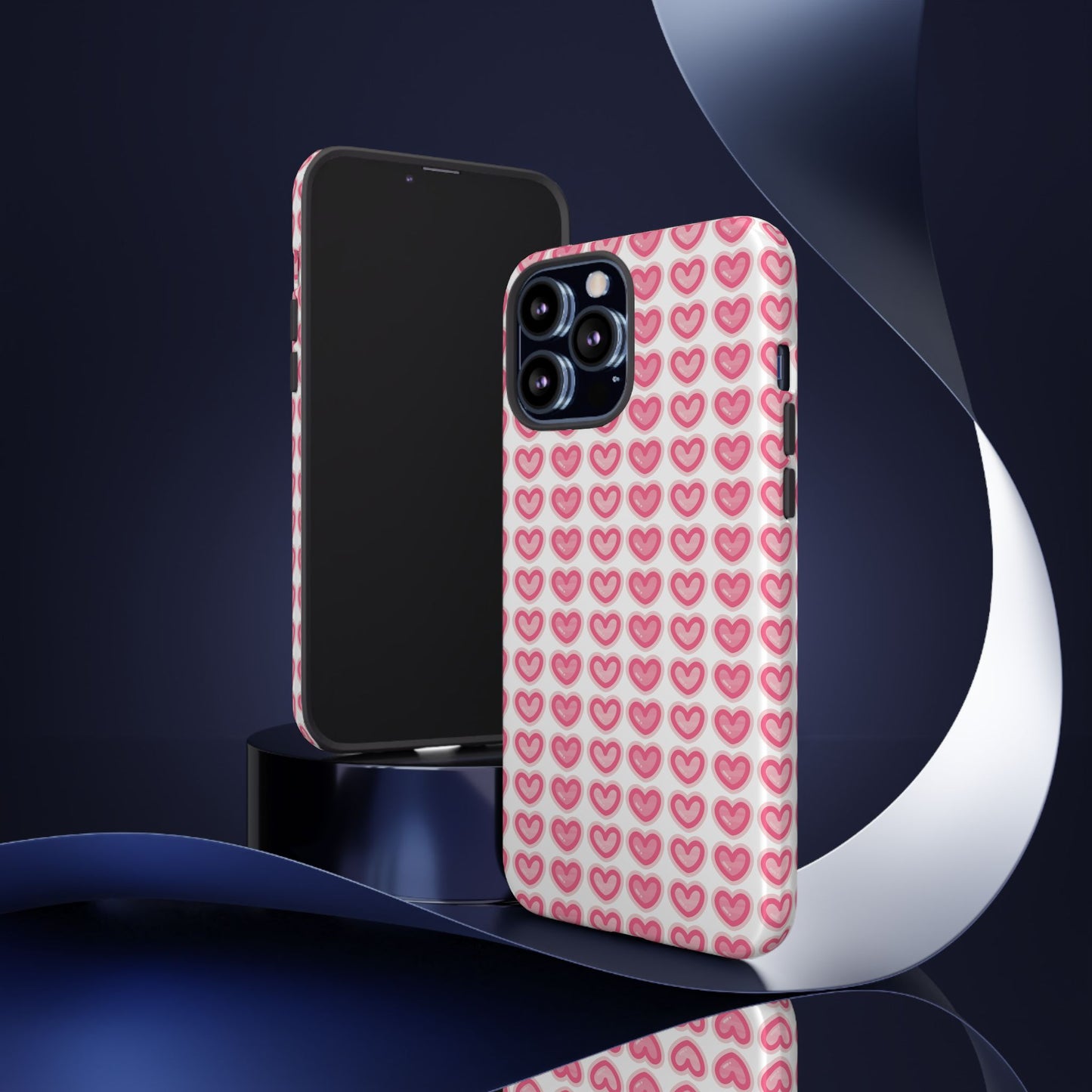 Hearts Pattern - Tough Cases iPhone Samsung Google Pixel