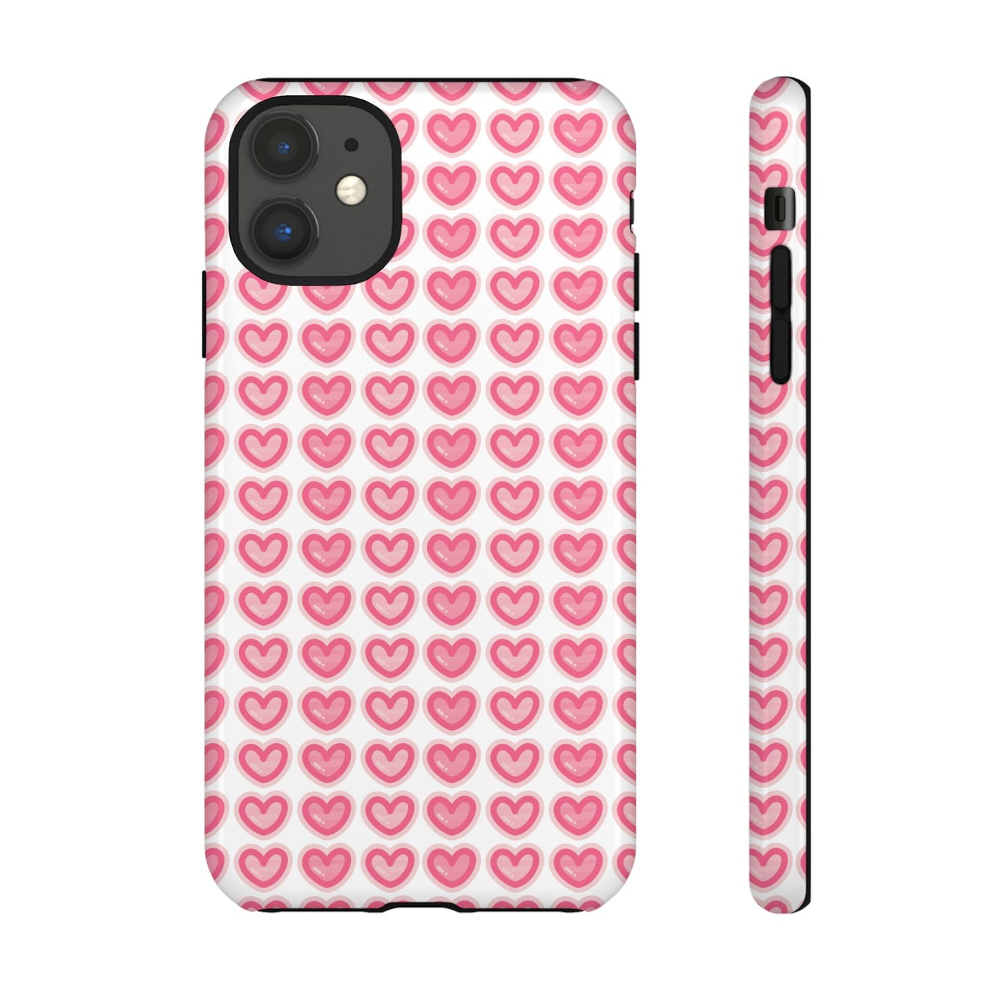 Hearts Pattern - Tough Cases iPhone Samsung Google Pixel