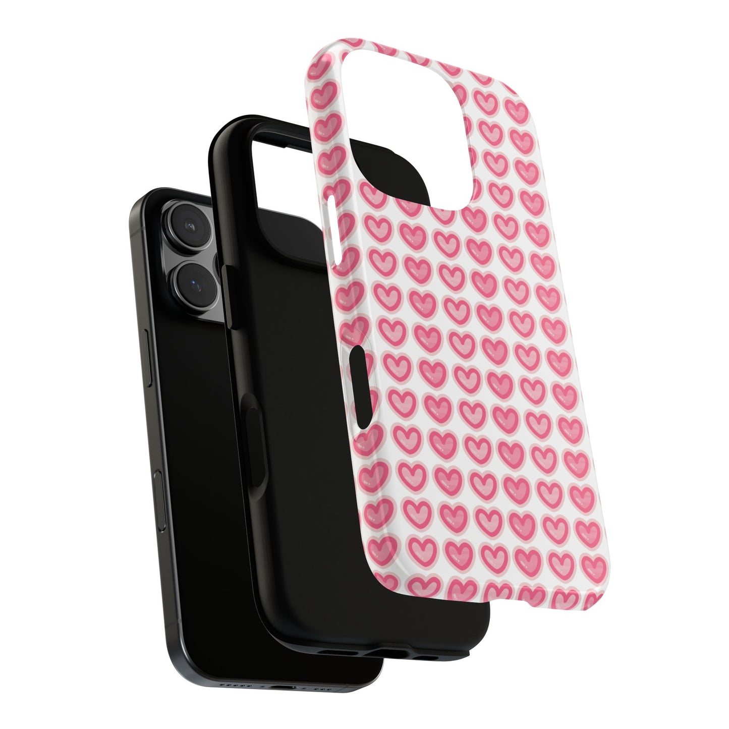 Hearts Pattern - Tough Cases iPhone Samsung Google Pixel