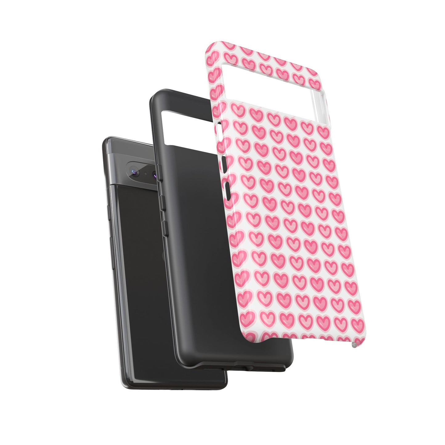 Hearts Pattern - Tough Cases iPhone Samsung Google Pixel
