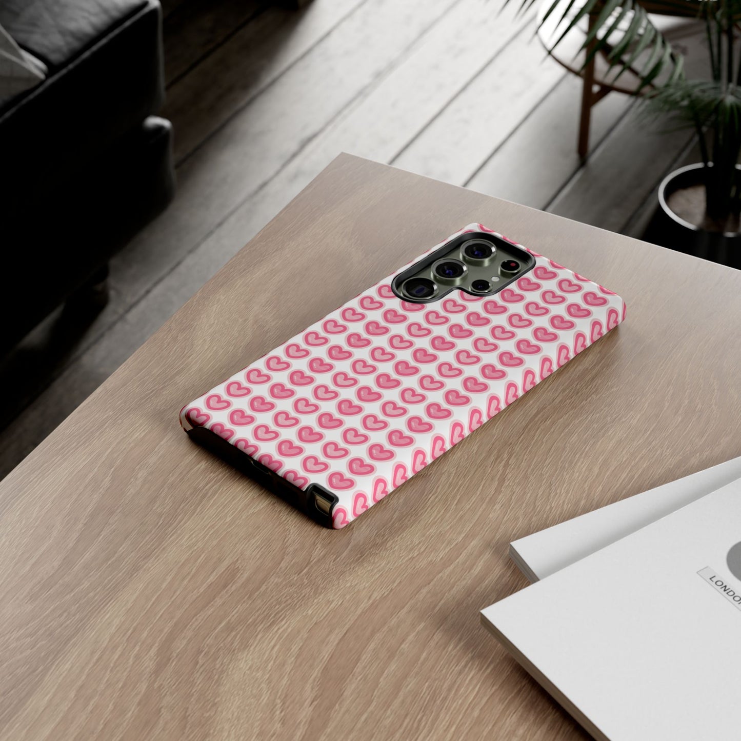 Hearts Pattern - Tough Cases iPhone Samsung Google Pixel