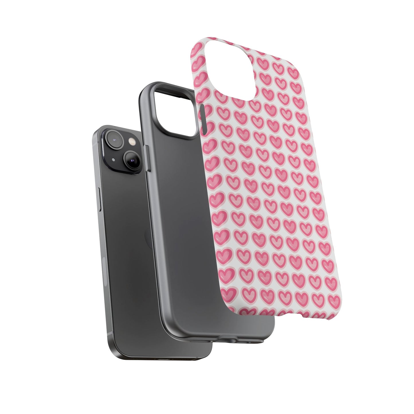 Hearts Pattern - Tough Cases iPhone Samsung Google Pixel