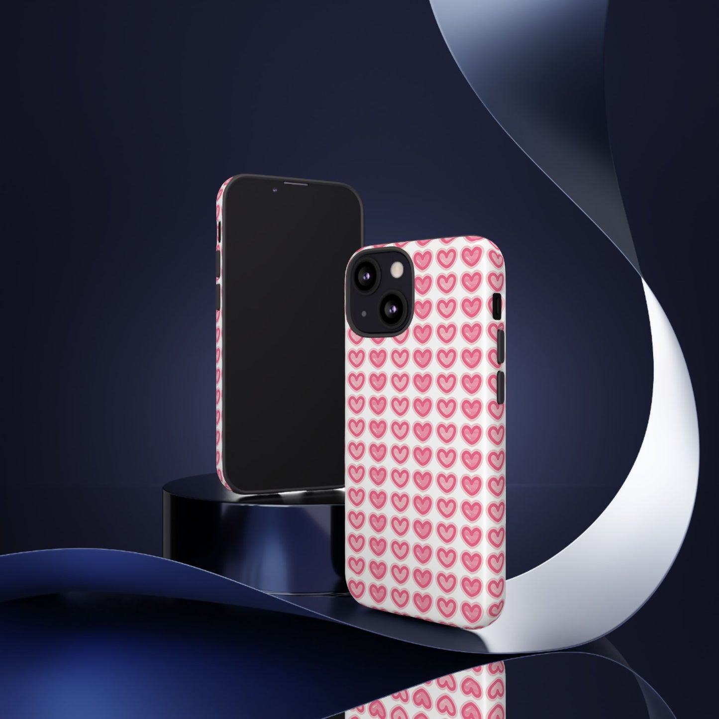 Hearts Pattern - Tough Cases iPhone Samsung Google Pixel