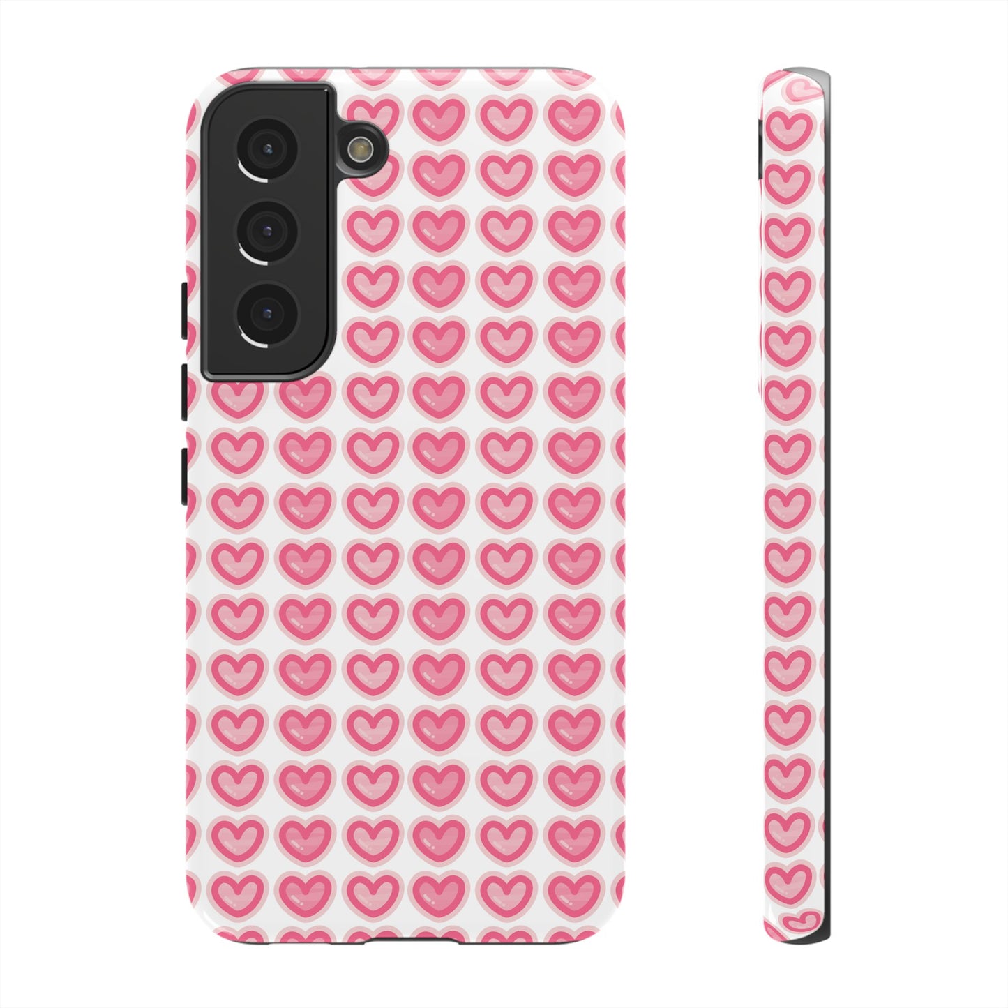Hearts Pattern - Tough Cases iPhone Samsung Google Pixel