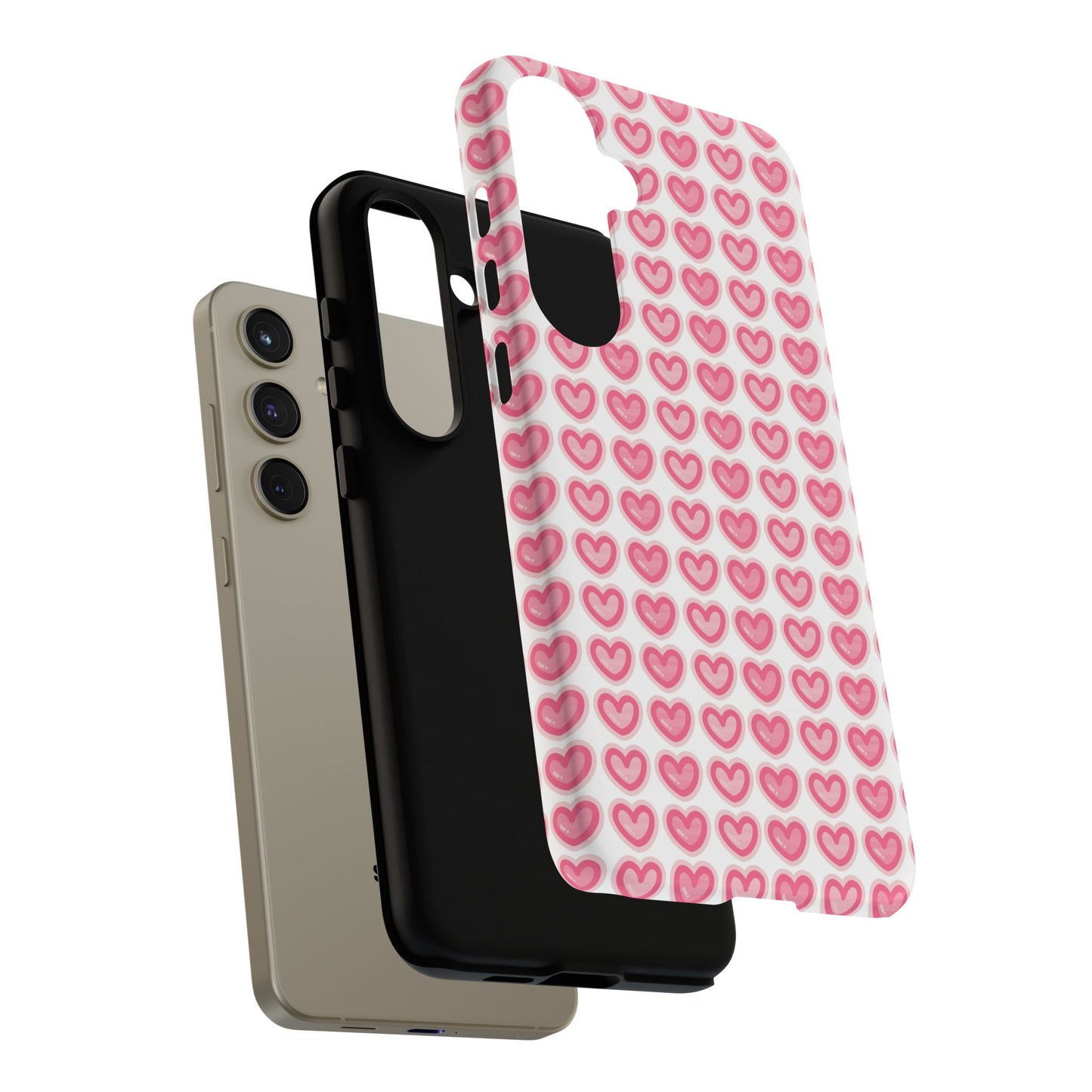 Hearts Pattern - Tough Cases iPhone Samsung Google Pixel