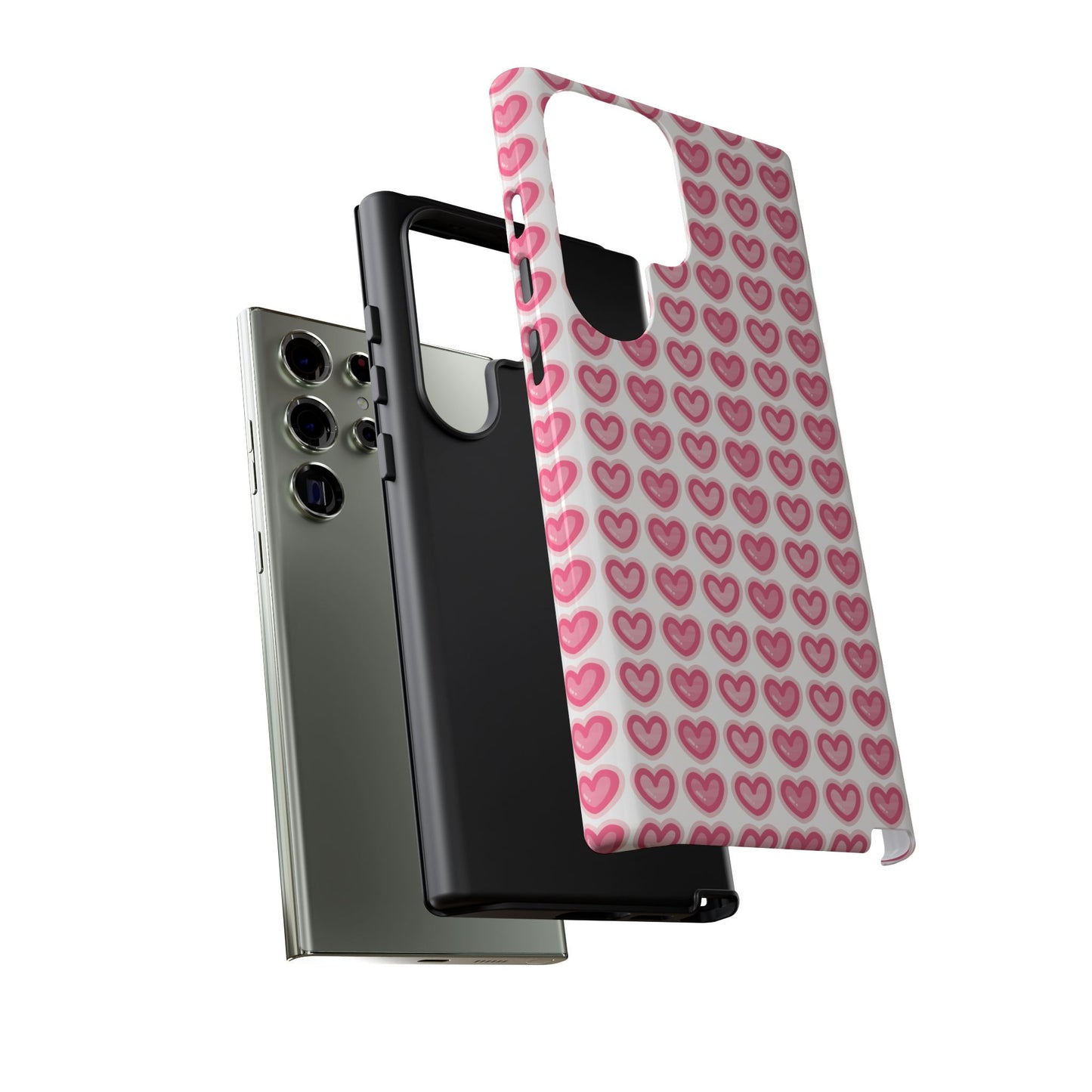 Hearts Pattern - Tough Cases iPhone Samsung Google Pixel