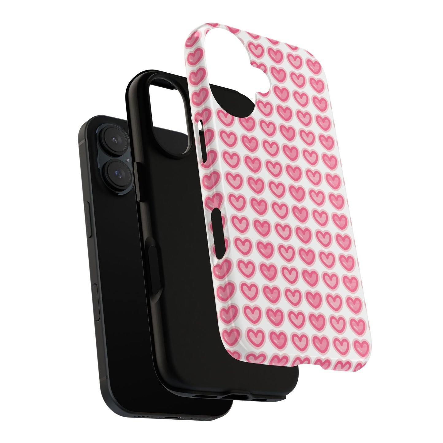 Hearts Pattern - Tough Cases iPhone Samsung Google Pixel