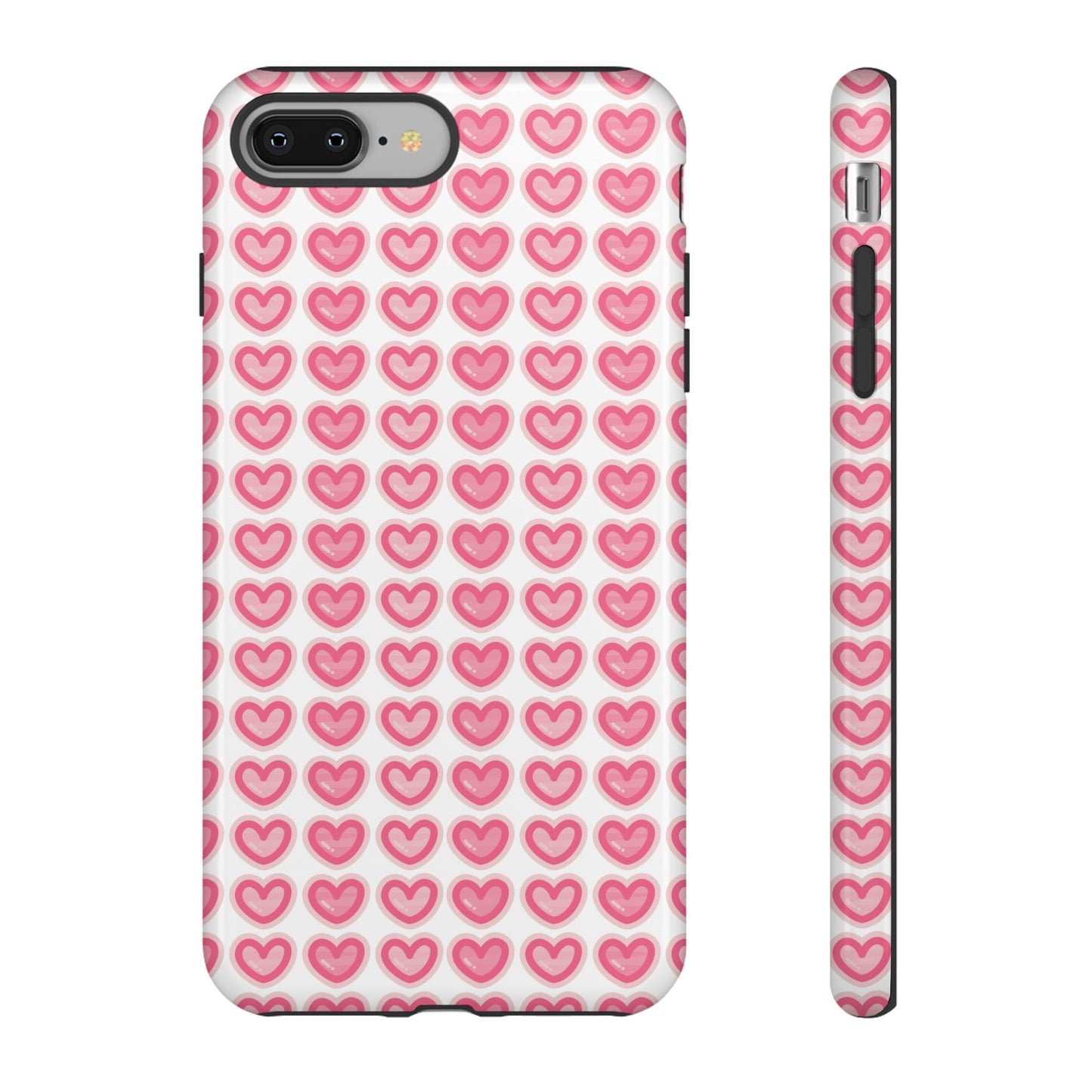 Hearts Pattern - Tough Cases iPhone Samsung Google Pixel