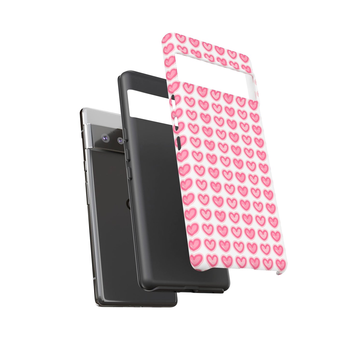 Hearts Pattern - Tough Cases iPhone Samsung Google Pixel