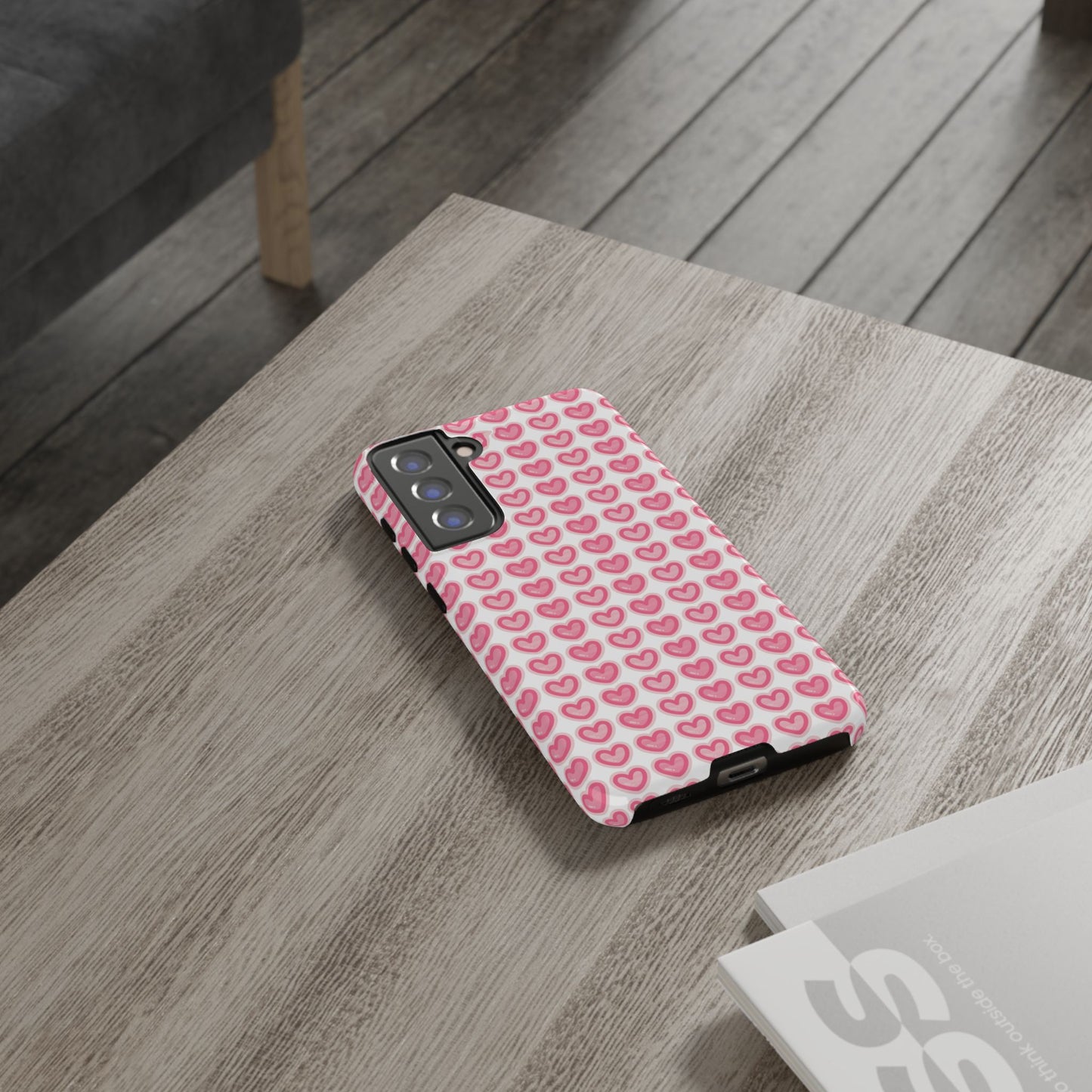 Hearts Pattern - Tough Cases iPhone Samsung Google Pixel