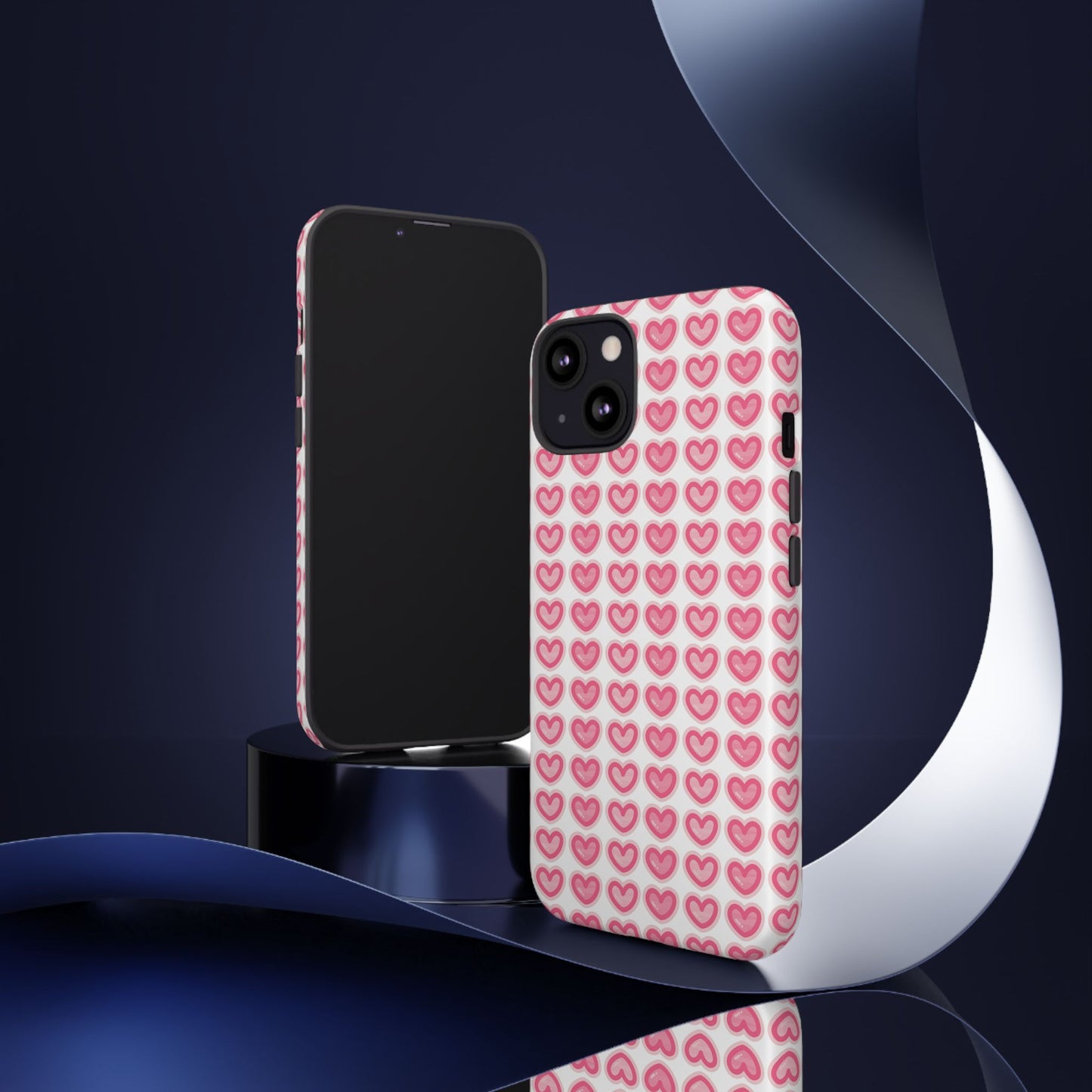 Hearts Pattern - Tough Cases iPhone Samsung Google Pixel