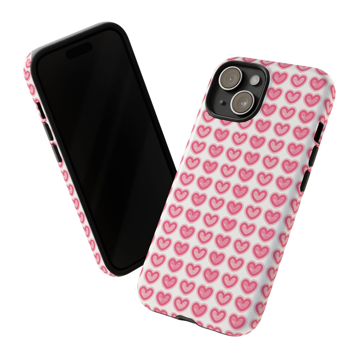 Hearts Pattern - Tough Cases iPhone Samsung Google Pixel