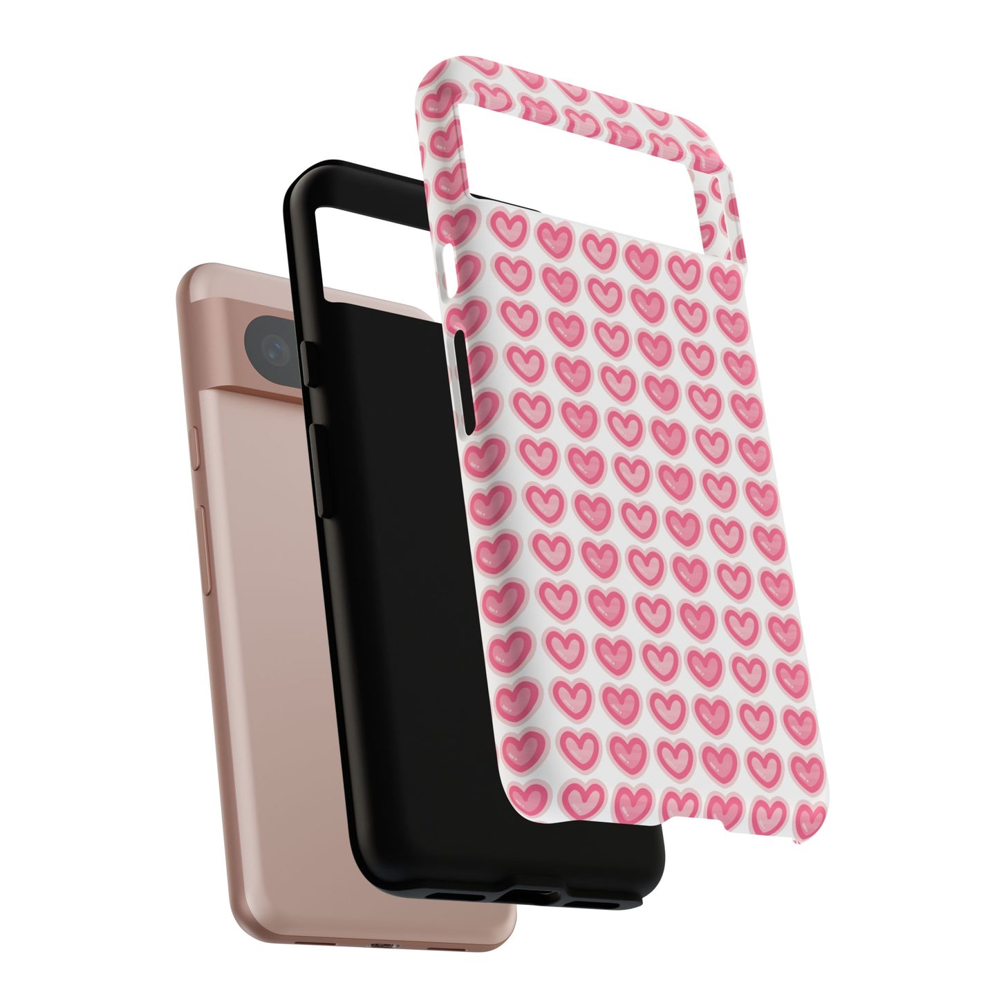 Hearts Pattern - Tough Cases iPhone Samsung Google Pixel