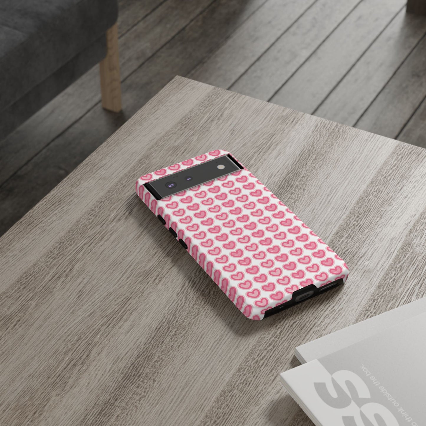 Hearts Pattern - Tough Cases iPhone Samsung Google Pixel