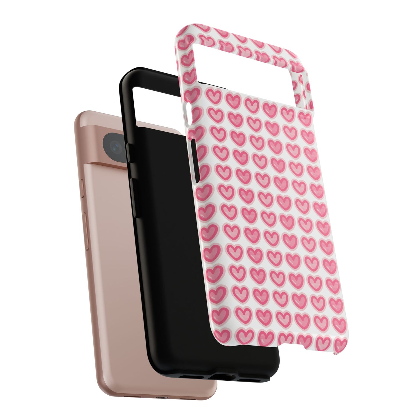 Hearts Pattern - Tough Cases iPhone Samsung Google Pixel