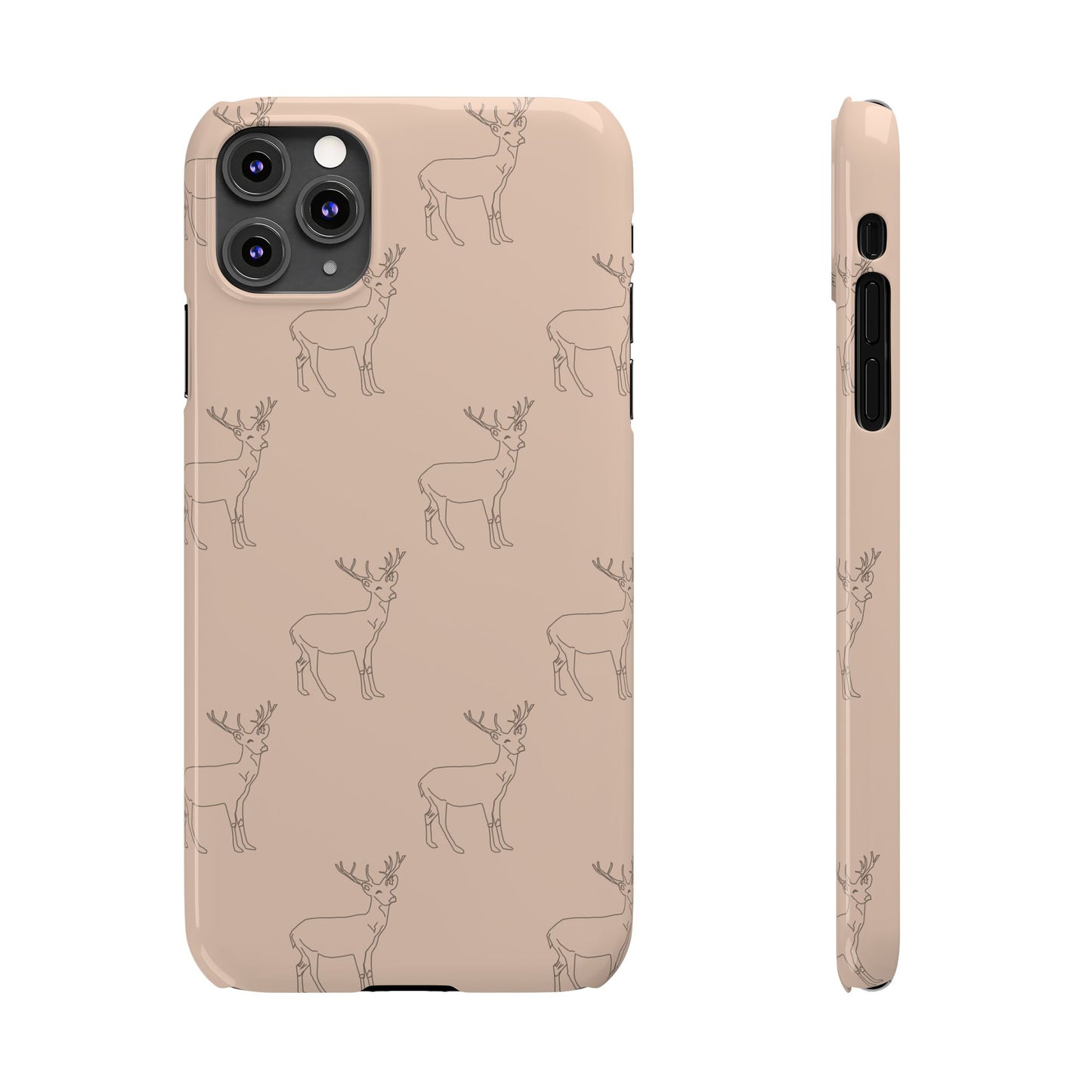 Deer Pattern #03-Slim iPhone Cases