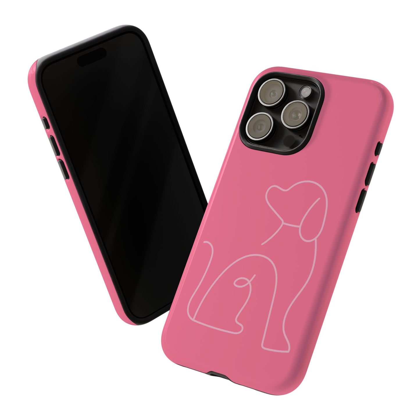 Pink Pup #10-Tough Cases iPhone Samsung Google Pixel