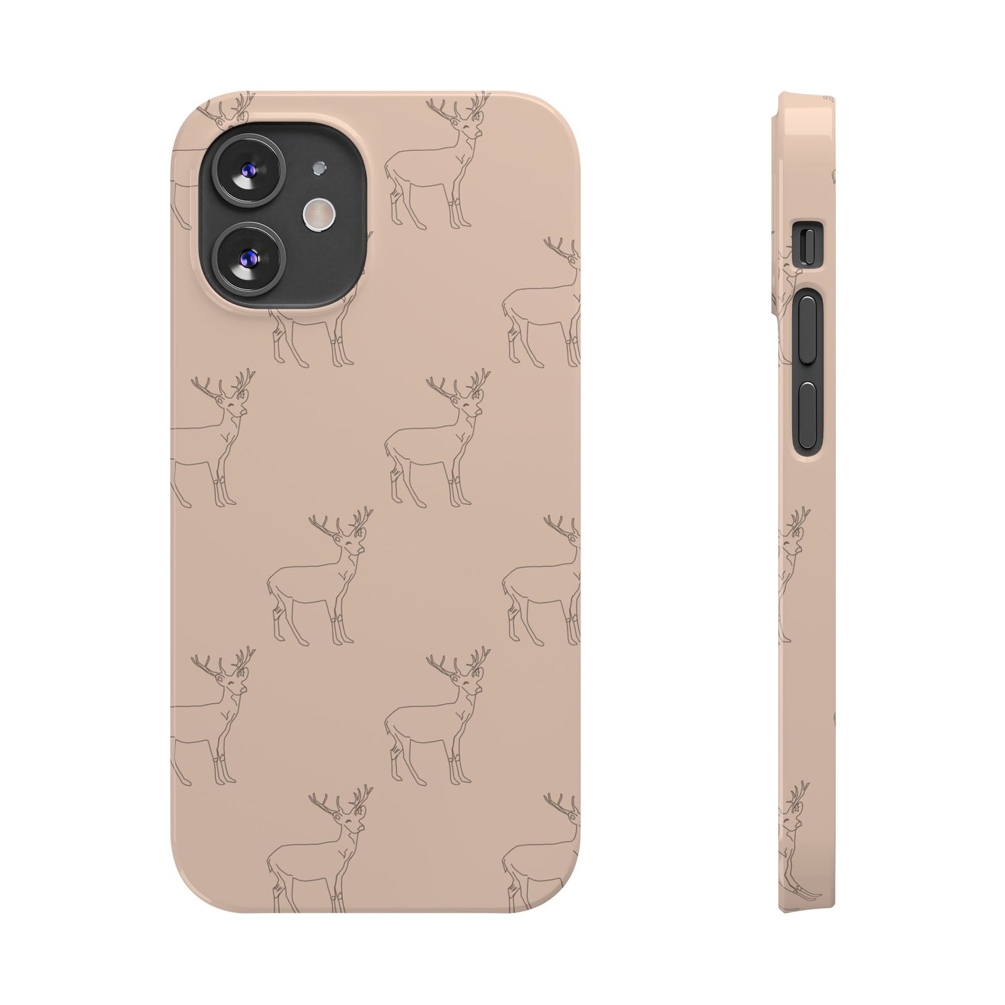 Deer Pattern #03-Slim iPhone Cases