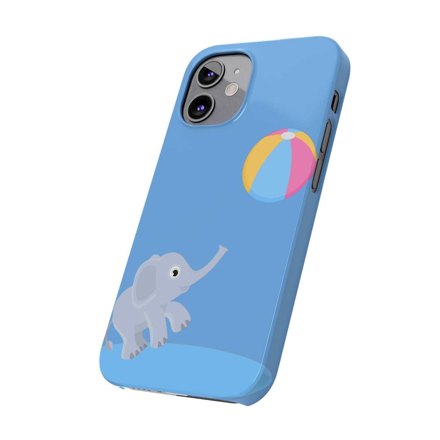 Playful Elephant-Slim iPhone Cases