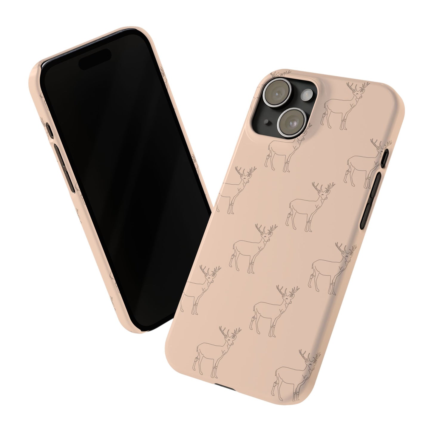 Deer Pattern #03-Slim iPhone Cases