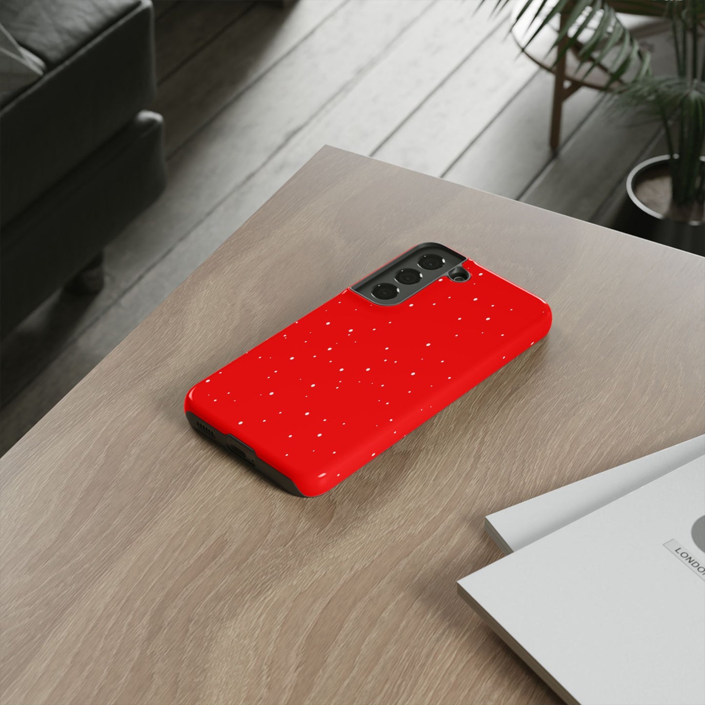 Snowy Red - Tough Cases iPhone Samsung Google Pixel